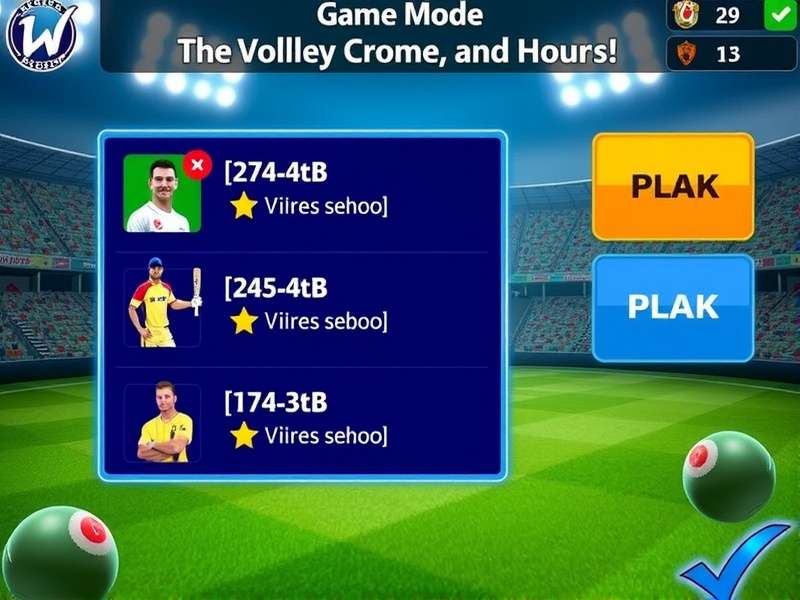 Volley Cricket Legend Gameplay Screenshot